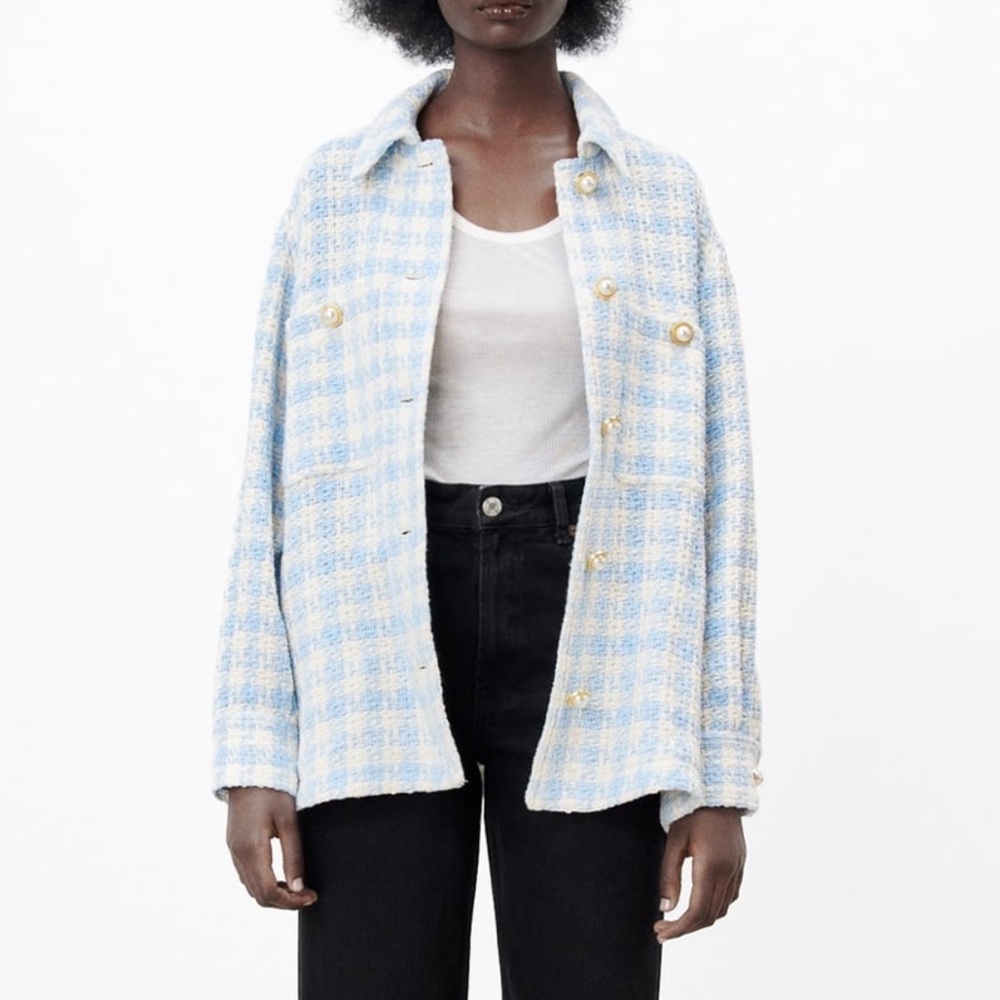 Zara Houndstooth coat